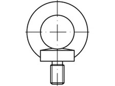 Ringschraube DIN 580 VG M48 C15E blank – Hochwertige Hebetechnik - Neu