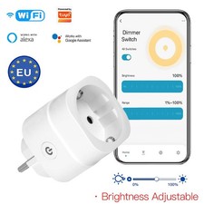 WLAN Smart Dimmer Steckdose Für Dimmbar LED,Halogen,Glühlampen Alexa Google