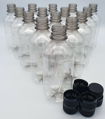 Klar kunststoff 330ml pet - klar,