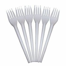 Gabel  Mehrweg Plastikbesteck extra stark  weiß - Lebensmittelecht  50 - 1000 St
