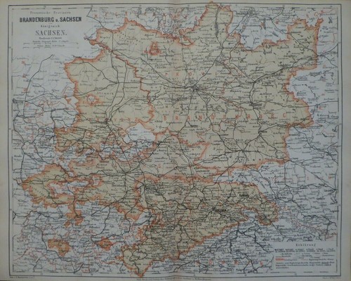 Landkarte von brandenburg - brandenburg, &