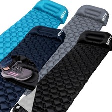 Isomatte selbstaufblasend Camping Luftmatratze Matratze Fußpumpe Campingmatte