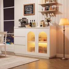 Coffee Bar Cabinet w Glass