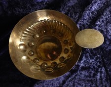 Tastevin Sommelier Wein Probierschale riesiger Weintester 25cm antik sehr groß