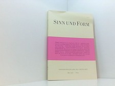 Sinn und Form 2/2012 (Sinn und Form: Beiträge zur Literatur) Brasch, Thomas, Mar