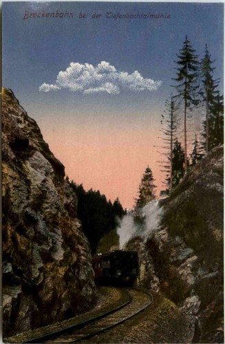Brockenbahn bei der