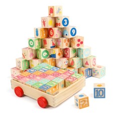 Holz ABC Block Cart