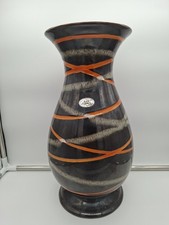 Keramikvase Orange-Braun