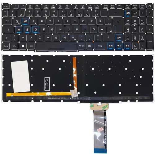 Tastatur keyboard mit rgb - de,
