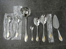 20865/ WMF Charme Cromargan tlws. vergoldet 8 Vorleger -top Zustand-