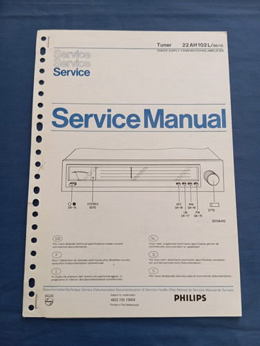 Philips 22ah102l service - philips,
