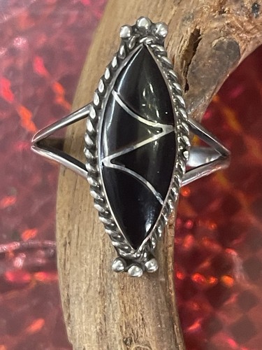 Zuni cannel inlay jetstone - zuni,