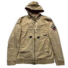 Vintage PUMA JAMAICA Jacke Herren Gr. S Beige Motorsport Style #B10-12