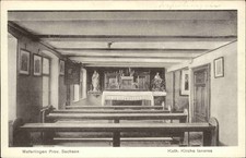 Kirchen Bauwerk alte Postkarte ~1910/20 WEFERLINGEN Prov. Sachsen Kath. Kirche