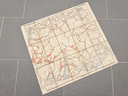 Historisch landkarte faltkarte - landkarte,