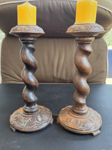 Kerzenleuchter holz 22cm - holz,
