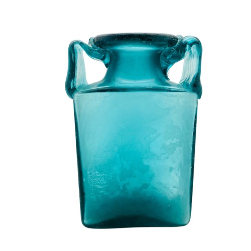 Vase blau glas cm - glas, mid