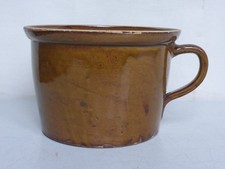 alter brauner Topf Steingut