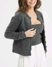 Alpaka Cardigan Zweiteilig