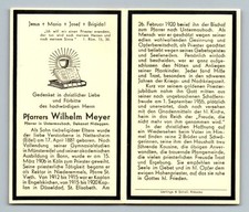 Sterbebild Pfarrer Meyer 1955