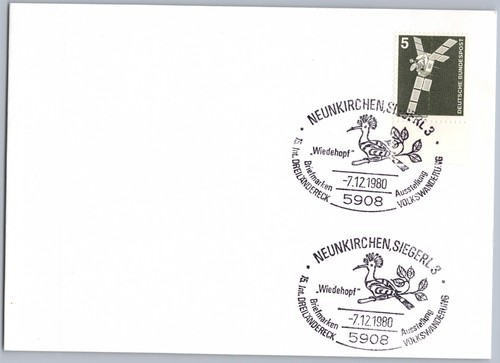 Karte sst sonderstempel - sst,