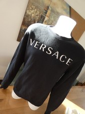 Versace Logo Pullover - Größe L - Farbe: Blau / Navy - Herrenmode -