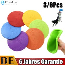 3pcs Frisbee Naturgummi Wurfscheibe Hundefrisbee Schwimmend Hundespielzeug Dog