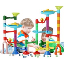 Bunte Kugelbahn mit Glasperlen