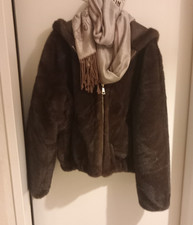 Trendige Jacke Kunstfelljacke