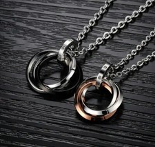 2 Halsketten Partner Paar Ring