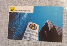 Alter Fahrschein Fahrkarte  Monatskarte VBB Umweltkarte Mit Motiv BVG 2006