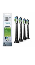 Philips HX6064/11 Original Ersatz Aufsteckbürste Optimal White 4er Pack Schwarz