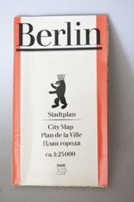 Berlin Stadtplan - City Map - ca. 1:25.000. VEB Tourist 1987 - top Zustand