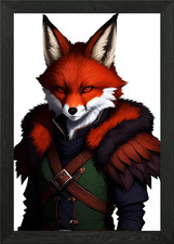 Anthropomorpher Fuchs Krieger