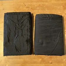 2 IKEA Vivan Vorhänge Schals Gardinen Gardine schwarz 145 x 300cm