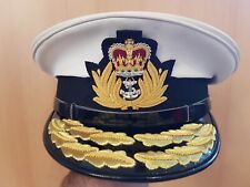 ENGLAND ROYAL NAVY ADMIRAL SCHIRMMÜTZE VISOR CAP - SIZE 7 1/4 INCHES  GRÖSSE 58