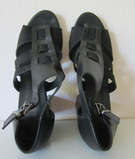 Sandalen   Gr. 38    DEICHMANN    Schuhe   Schwarz       9 cm  Absatz