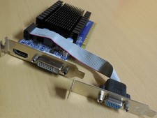 Captiva nVidia GeForce G210 1GB 64-Bit GDDR3 PCIe 2.0 x16 SFF VGA DVI HDMI* g747