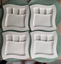 Villeroy & Boch NEW WAVE  (4Stück) Grillteller, Fondueteller; sehr guter Zustand