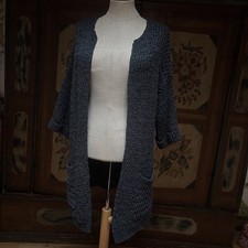 Noa Noa Cardigan Pullover Damen Gr.S stahlblau Strickjacke 