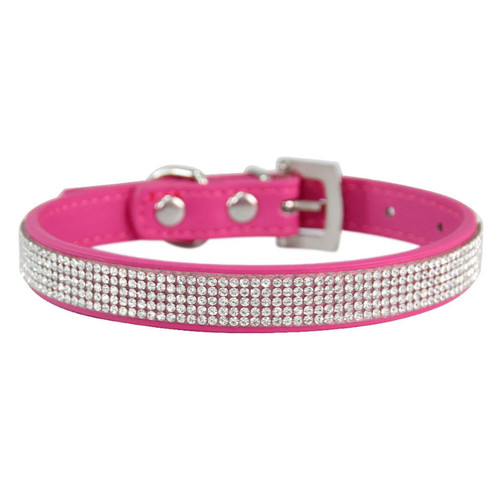 Hundehalsband mit strasssteine - hundehalsband,