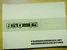 Moto Guzzi 850-T5 ,Original Fahrerhandbuch, deutsch 1989, Owners manual