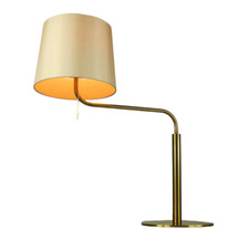 Tisch Leuchte LUXUS Vittsjö Schweden Messing Ausleger Lese Lampe Vintage 70er