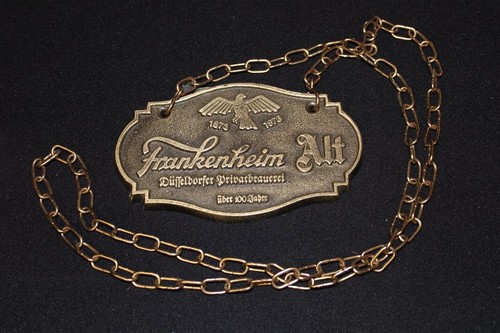 Zapfhahnschild frankenheim alt - zapfhahnschild,