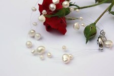 BAF Süßwasser Perlen Schmuck Perlenarmband Armschmuck Armband Brautschmuck fgds