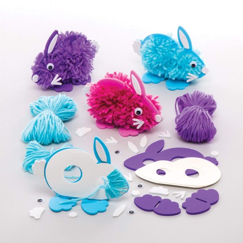Pomponbastelsets hasen 3 - pomponbastelsets, „hasen“