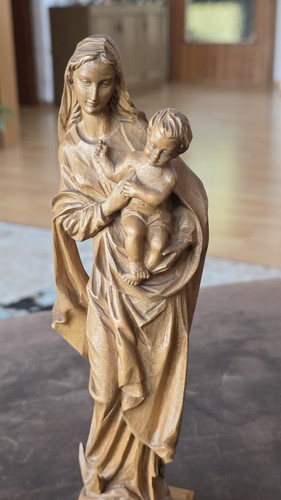 Holzfigur madonna mit - holzfigur,