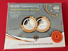 10 Euro Gedenkmünze 2020 - Luft bewegt - An Land ,  - F  - Spiegelglanz