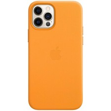 Original Apple iPhone 12 PRO MAX Leder Case Hülle California Poppy  MAGSAFE