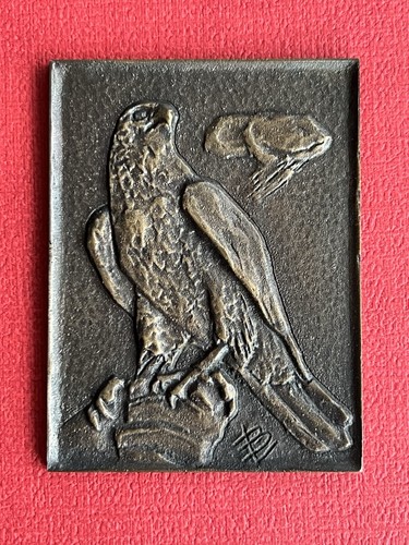 Vintage bronze relief - vintage,